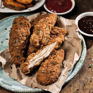 Cooked Coated Chicken Strips