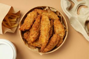 Cooked Coated Chicken Strips