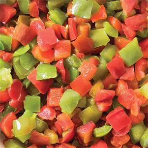 Diced Red & Green Peppers