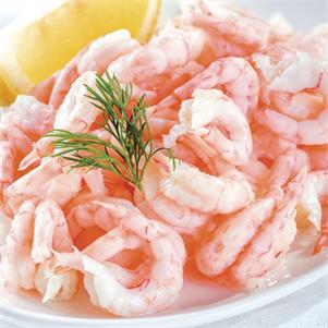 Large Cooked & Peeled Cold Water Prawns