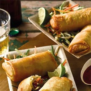 Chicken Curry Spring Rolls