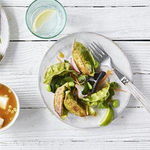 Vegetable Green Gyozas