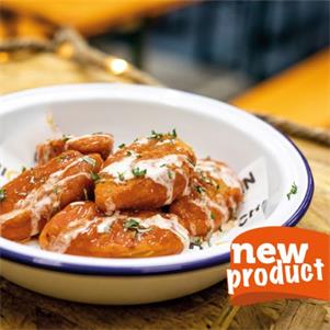Coated Quorn ChiQin Vegan Buffalo Wings
