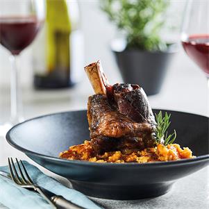 Lamb Shank With Red Wine & Rosemary
