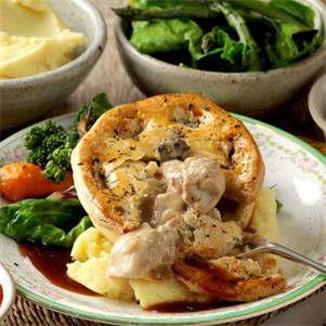 Chicken and Wild Mushroom Pie