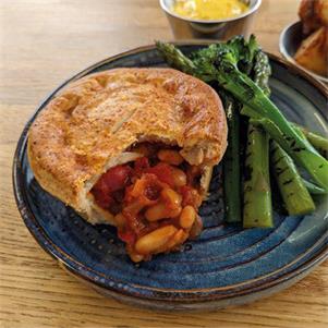 Tomato, Pepper & Bean Pie