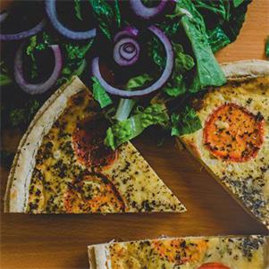 Cheese Tomato & Basil Quiche