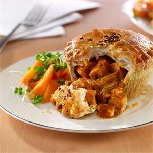 Wrapped/Baked Chicken Balti Pie