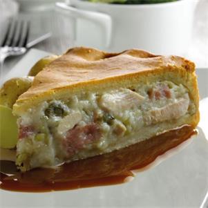 Chicken, Ham & Leek Pies