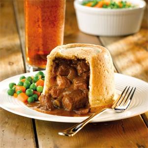 Steam Baked Steak & Ale Suet Pudding