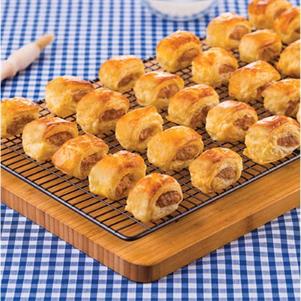 100 Cocktail Sausage Rolls Unbaked