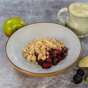 GF Apple & Blackberry Crumble