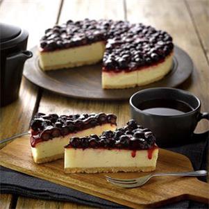 British Blackcurrant & Prosecco Cheesecake
