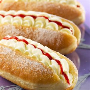 Dairy Cream Finger Doughnuts