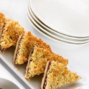 Raspberry & Coconut Slice