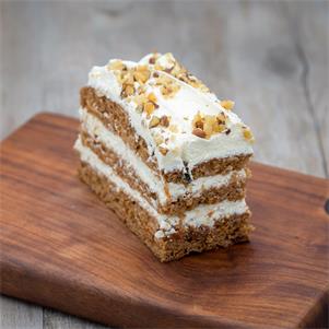 Three Layer Carrot Cake Slice