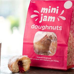 Mini Raspberry Doughnuts with Bag