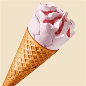 Dairy Strawberry Cones