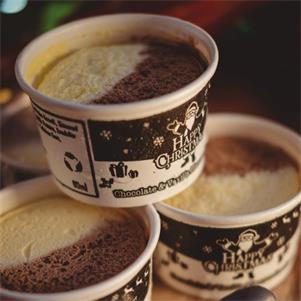 Chocolate & Vanilla Ice Cream Christmas Eco Tubs