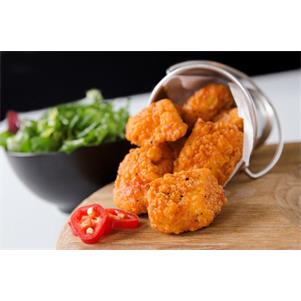 Spicy Breaded Chicken Breast Chunks (25g)