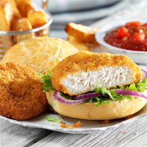 Gluten Free Breaded Chicken Fillet Burger Raw (85-95g)