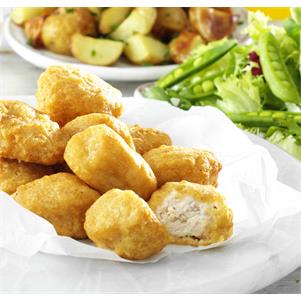 Raw Battered Chicken Chunks