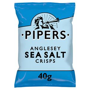 Pipers Sea Salt Crisps  24X40g