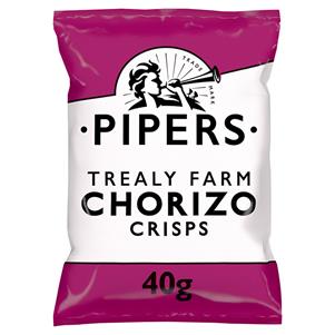 Pipers Chorizo Crisps  24X40g