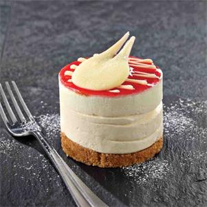 Individual Strawberry & Prosecco Cheesecake