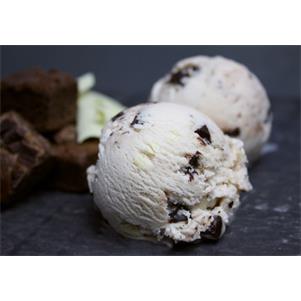 Dairy Brownies & White Choc Ice Cream