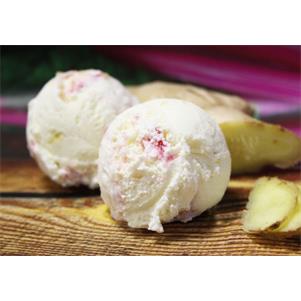 Rhubarb & Ginger Ice Cream