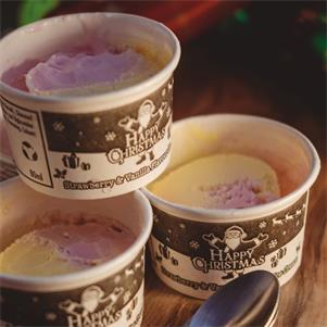 Strawberry & Vanilla Ice Cream Christmas Eco Tubs